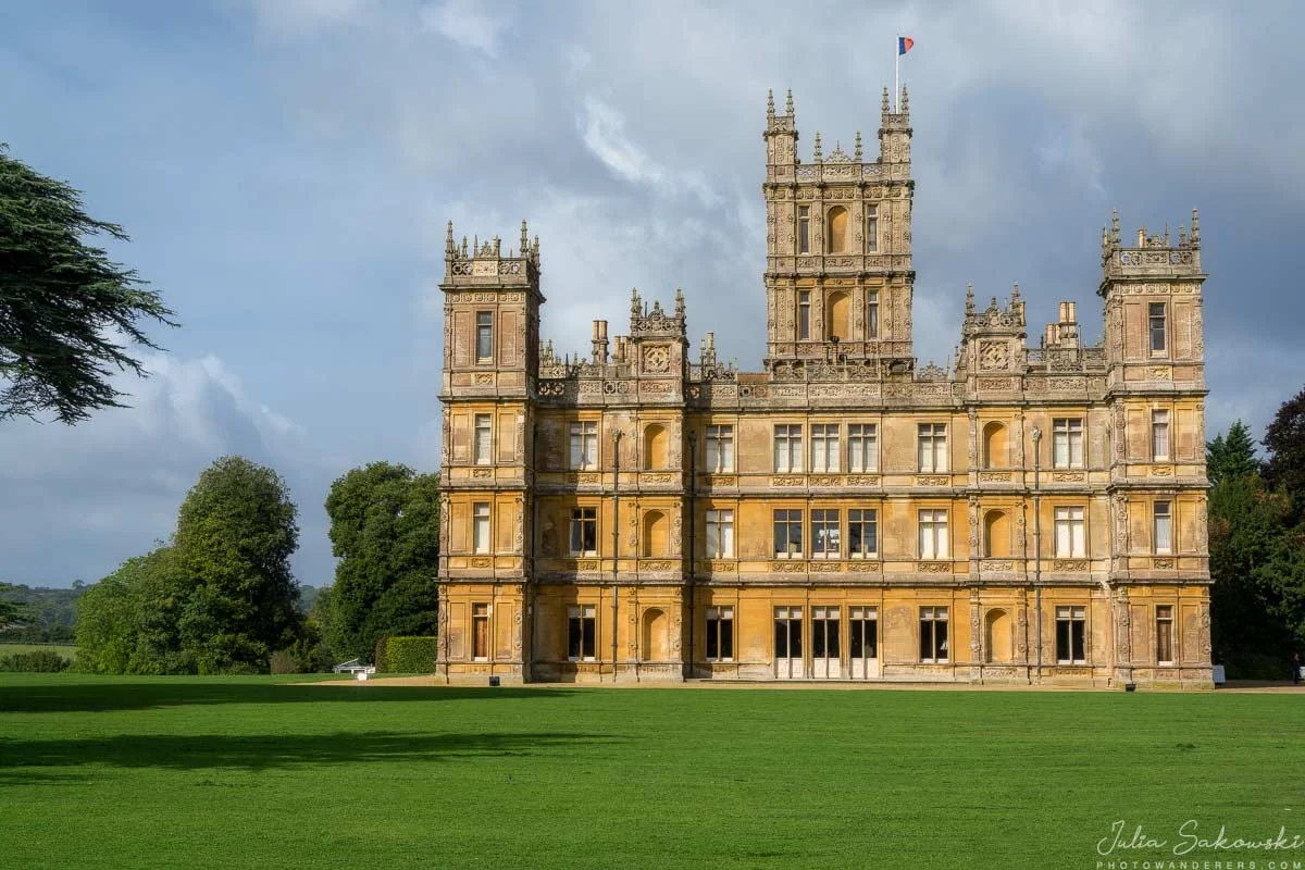 Downton Abbey or Highclere Castle in Newbury, England