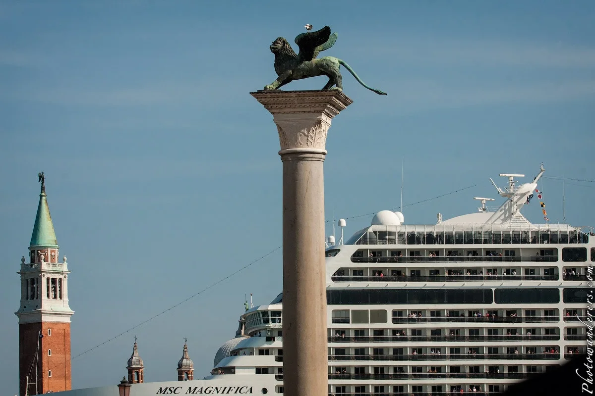 The Lion of St. Mark and the MSC Magnifica