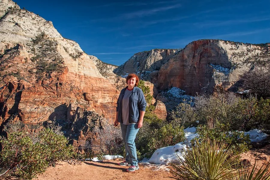 Halfway to the vantage point “Angels Landing”, Zion National Park
