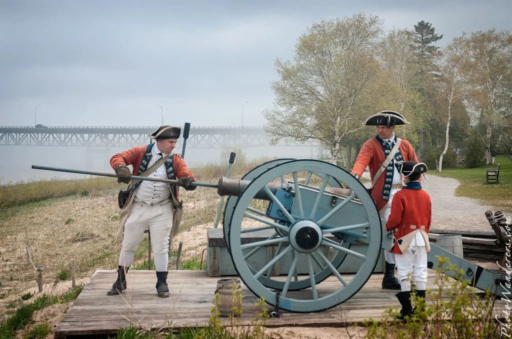 Cannon firing