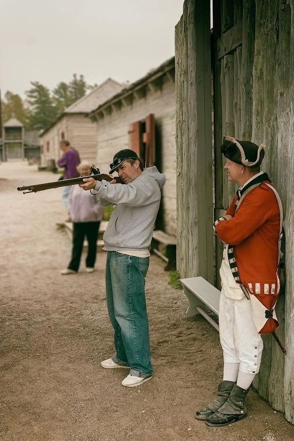 Gate entrance to Fort Michilimackinac