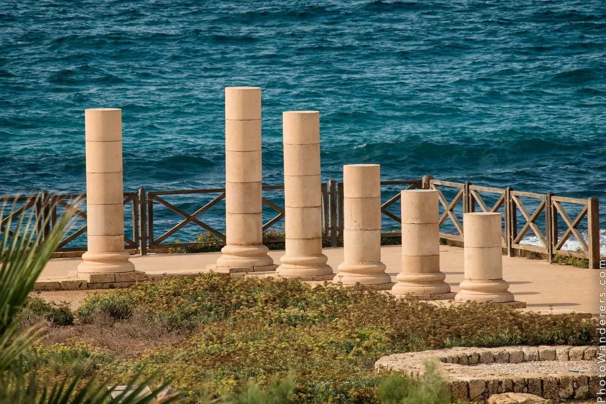 The Roman ruins at Caesarea 
