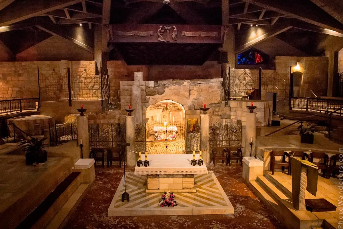 The Grotto of the Annunciation in Nazareth