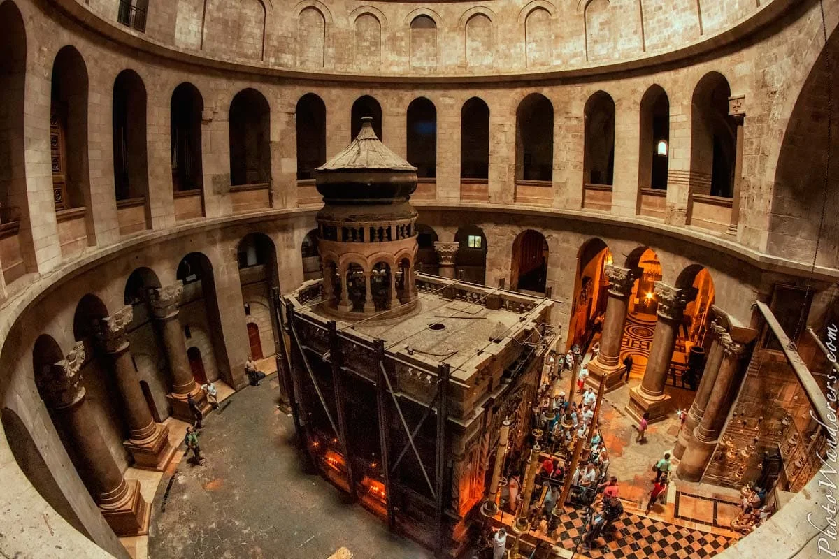 The Edicule inside the Church of the Holy Sepulchre