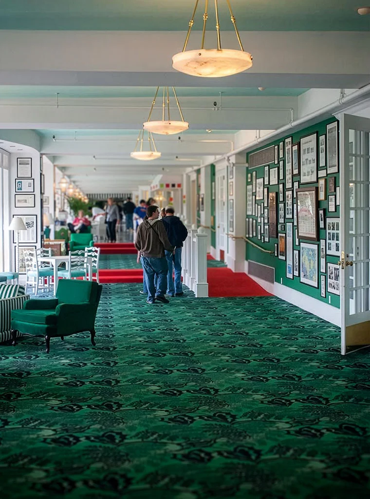 Grand Hotel hall, Mackinac Island, Michigan