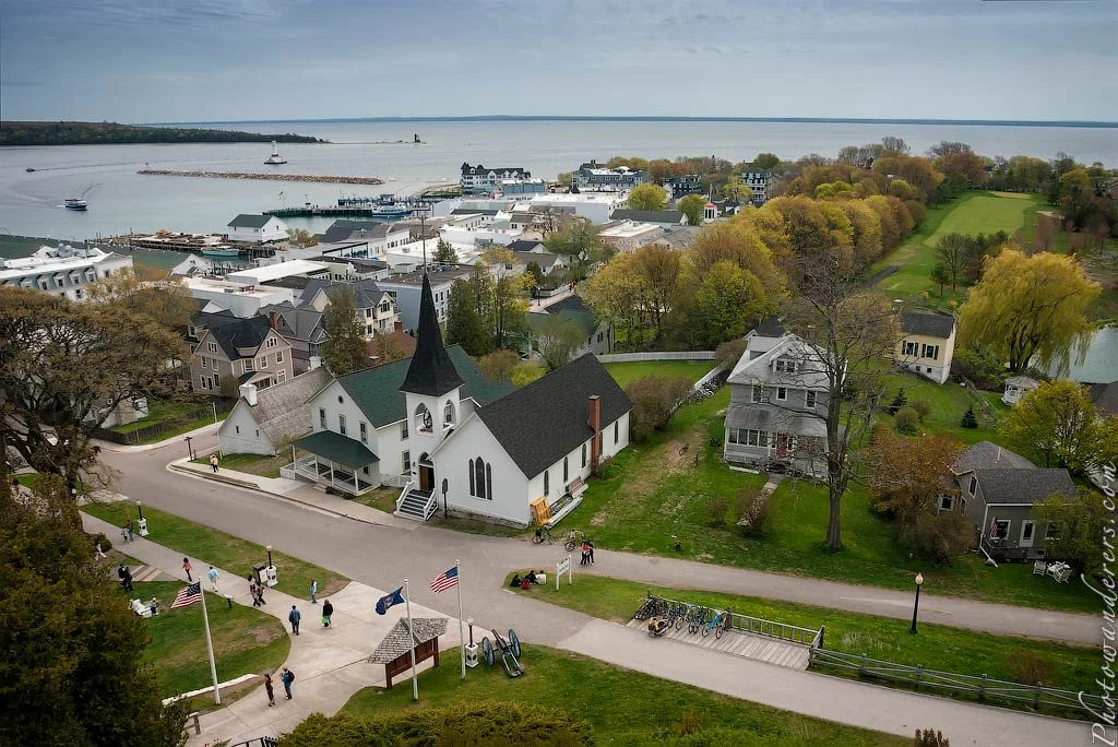 Island from Fort Mackinac, Michigan
