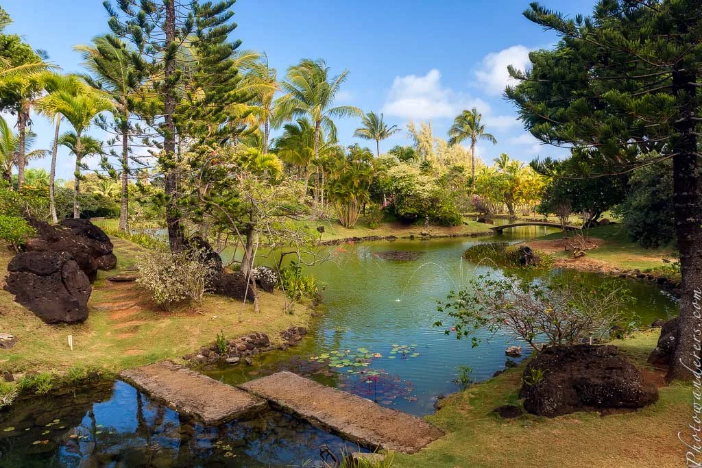 Bridge over the lagoon