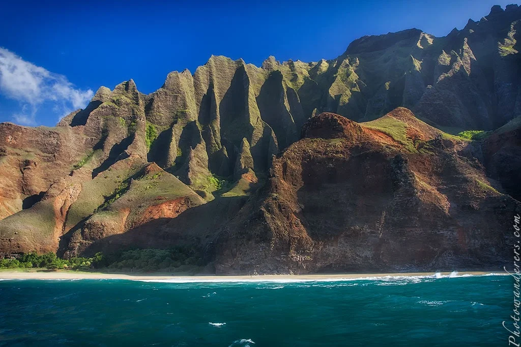 Milolii State Park beach, Na Pali Coast, Kauai