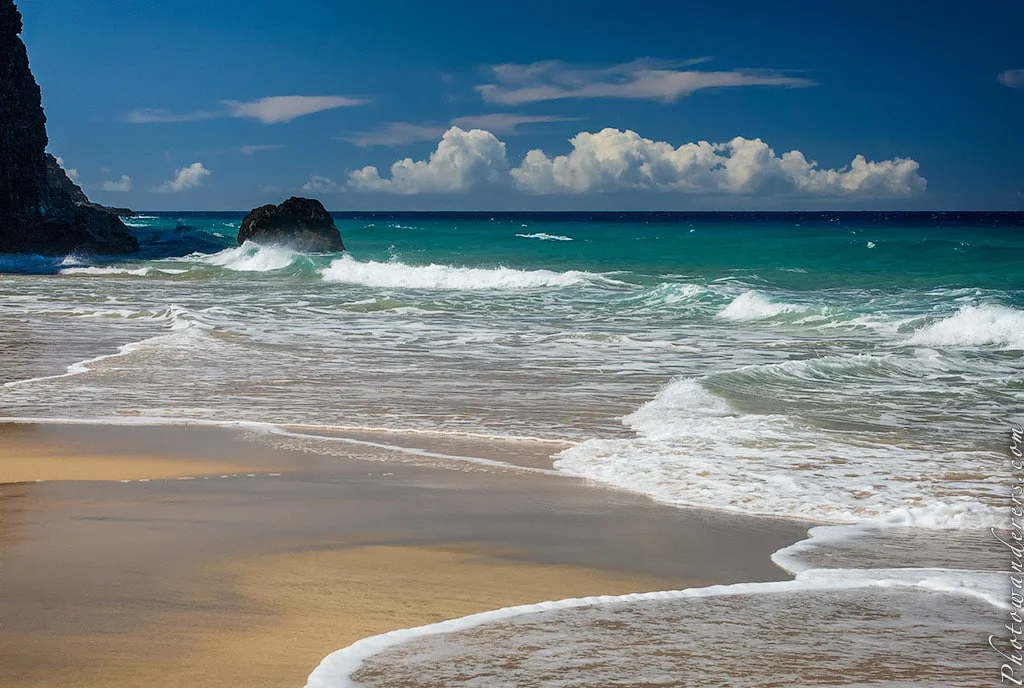 Inviting waters, Hanakapiai Beach, Kauai, Hawaii