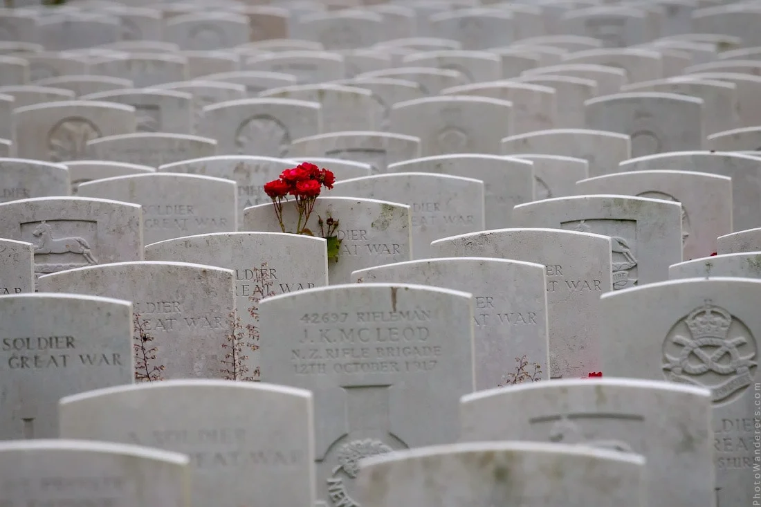 Tyne Cot. Row after row, most marked only 