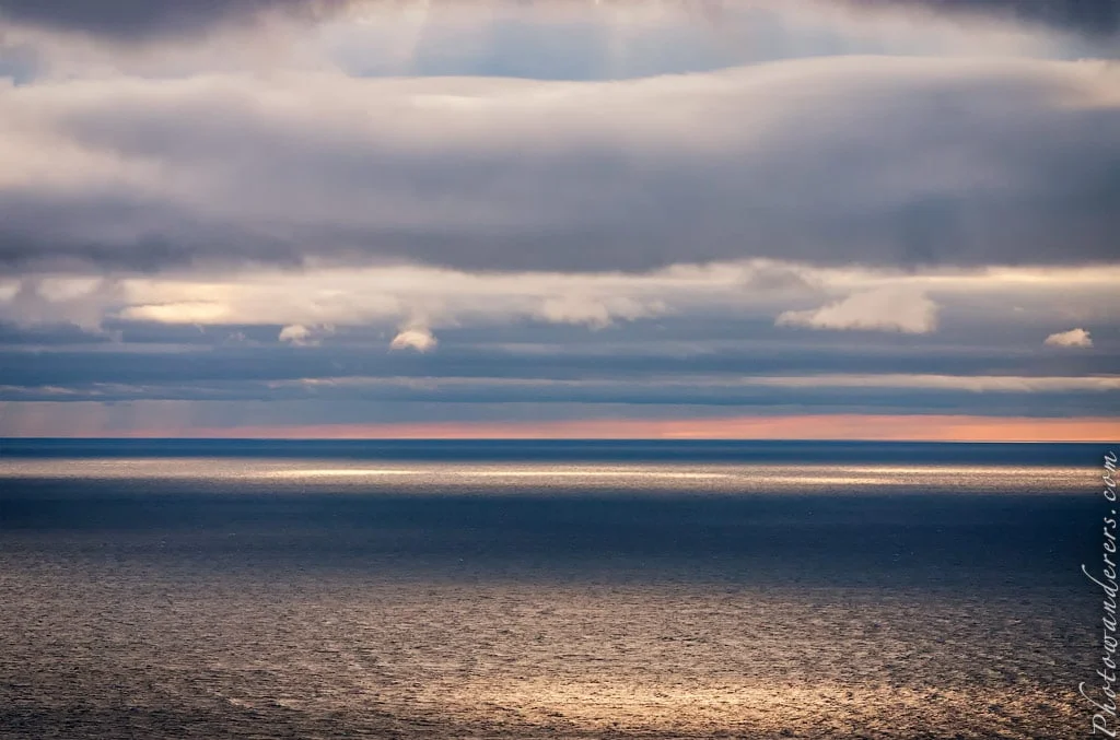 Lake Michigan at sunset 