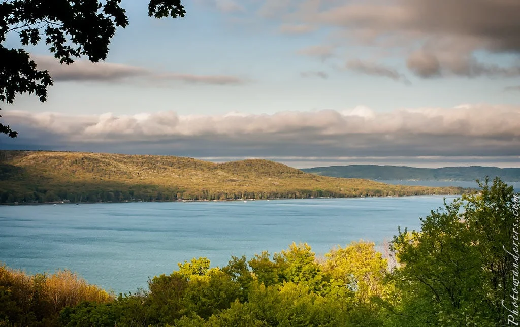 Glen Lake Overlook — turquoise and blue water