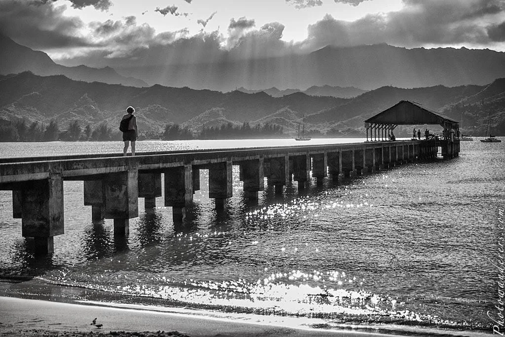 The Perfect Pier, Hanalei Bay, Kauai