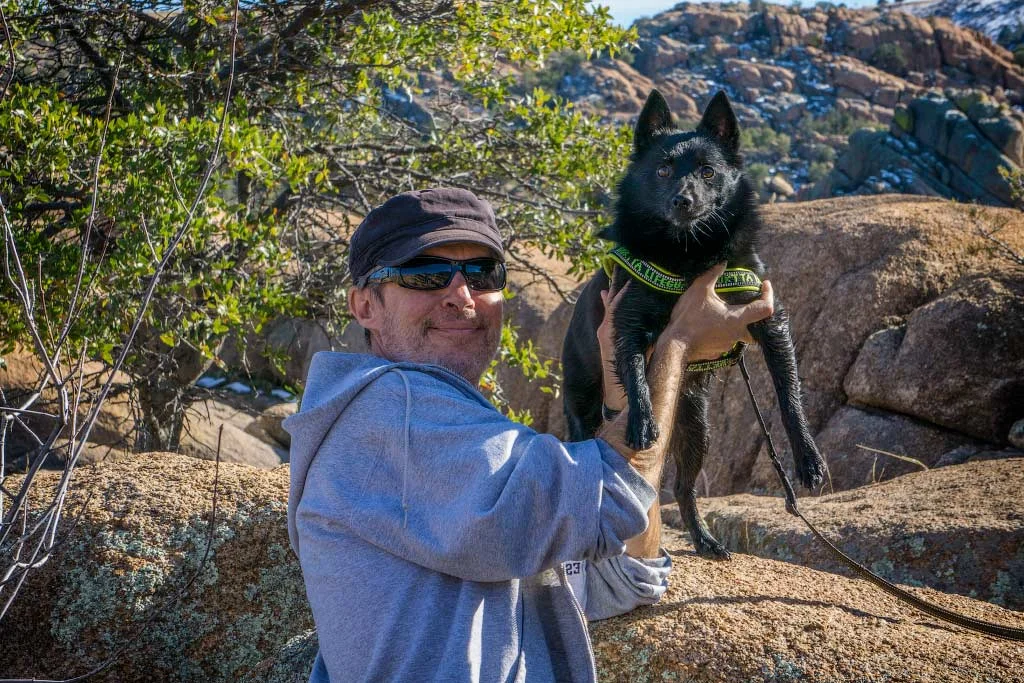 Alex and Jack on the Watson Lake