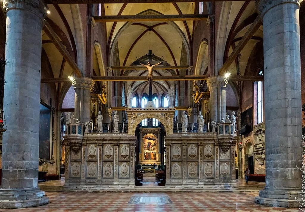 Altar in the Basilica dei Frari, Venice