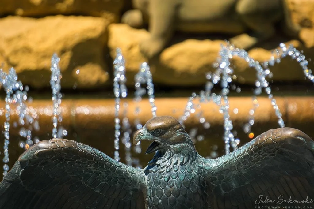  Centennial Fountain with eagle
